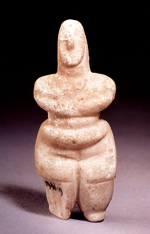 Figura femenina amb els braços doblegats-Cíclades